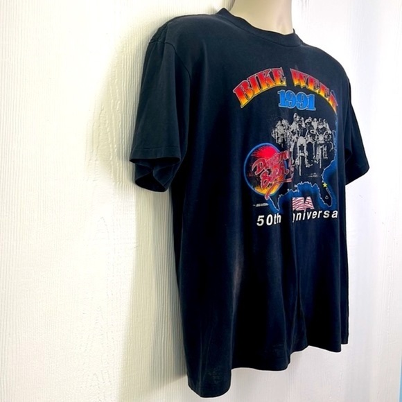 Division 1 - Vintage Bile Week 50th Anniversary Daytona Beach Fl T Shirt Large - Picture 4 of 12